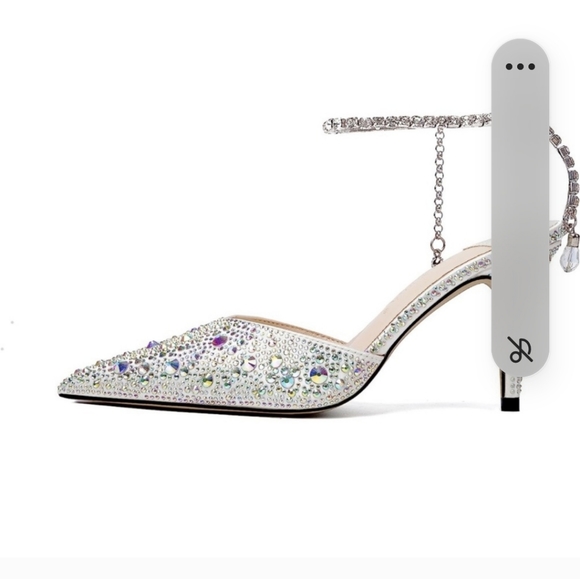 Vertundy Women's High Heel Stiletto Pumps Closed Pointed Toe Ankle Strap Fashion - Picture 5 of 13